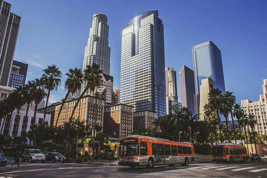 Business district skyline