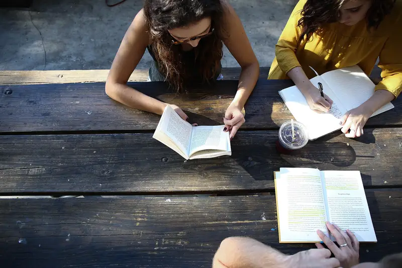 Group of students working together