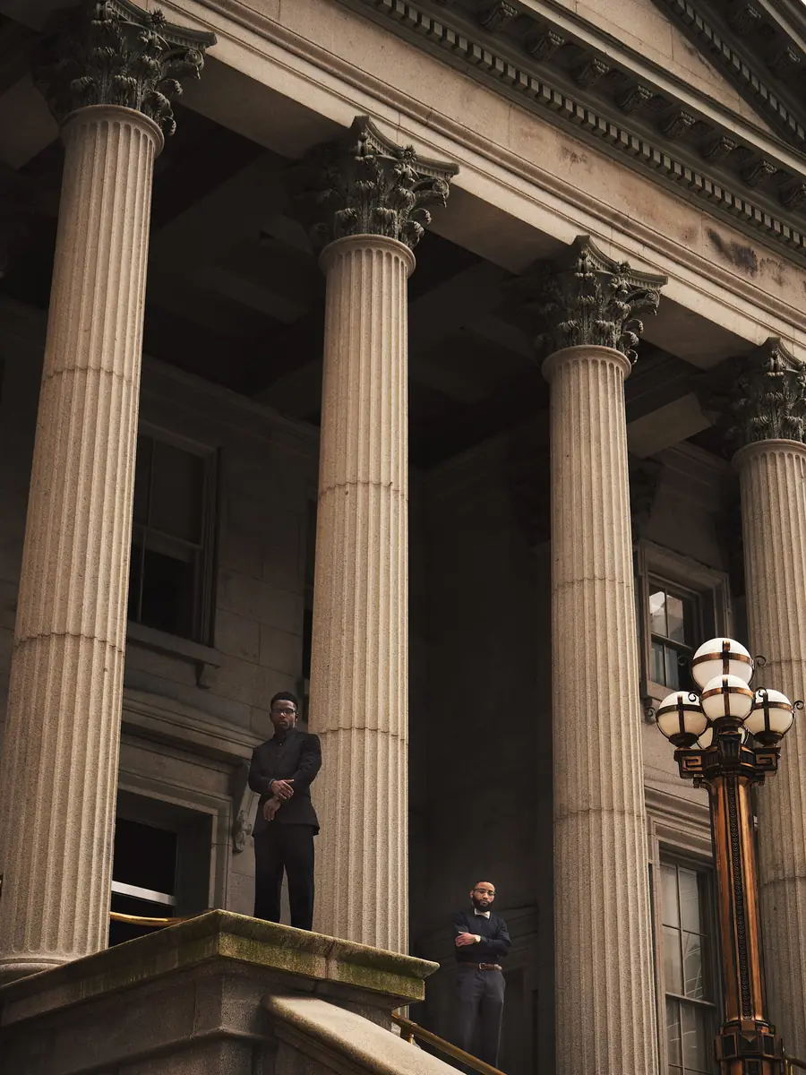 Courthouse columns